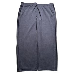 Adidas Black Gray Tre Foil Striped Baggy Track Sweat Pants Men 2XL Grunge Skater